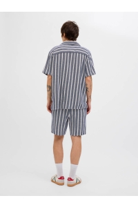 JACK&JONES ORIGINALS JPSTJAIDEN COBA STRIPE JOG SHORT SR: ocean cavern