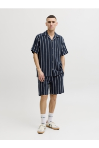 Jack and Jones JPSTJAIDEN COBA STRIPE JOG SHORT SR: sky captain/stripes