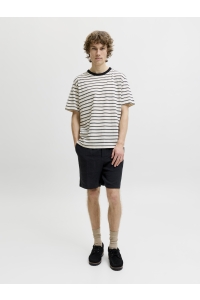 Jack and Jones JPSTJAIDEN COBA STRIPE JOG SHORT SR: black