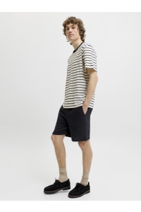 Jack and Jones JPSTJAIDEN COBA STRIPE JOG SHORT SR: black