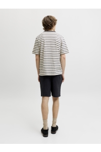 Jack and Jones JPSTJAIDEN COBA STRIPE JOG SHORT SR: black