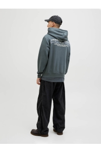 JACK&JONES ORIGINALS JORISLINGTON BACK SWEAT HOOD SN stormy weather