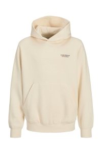 jack en jones boys JORISLINGTON BACK SWEAT HOOD SN JNR antique white