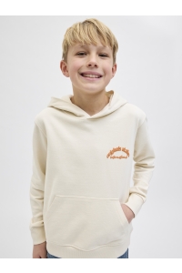 jack en jones boys JORPAROS TYPE SWEAT HOOD BACK JNR antique white