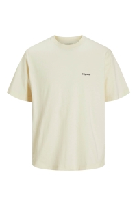 jack en jones boys JORPAROS EASTER SKETCH TEE SS CREW : antique white/bandana