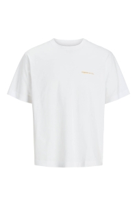 jack en jones boys JORPAROS EASTER SKETCH TEE SS CREW : bright white/bandana