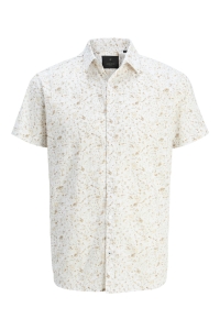 JACK%JONES PREMIUM JPRBLASUMMER PRINT S/S SHIRT SN cloud dancer