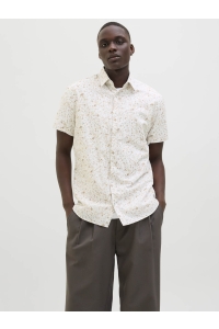 JACK%JONES PREMIUM JPRBLASUMMER PRINT S/S SHIRT SN cloud dancer