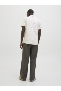 JACK%JONES PREMIUM JPRBLASUMMER PRINT S/S SHIRT SN cloud dancer