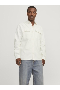 JACK%JONES PREMIUM JPRCCRAYMOND SPRING SOLID OVERSHIRT: cloud dancer/comfort fit