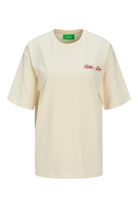 JACK&JONES ORIGINALS JXKATINKA LOOSE SS TEE JRS egret/ride or die