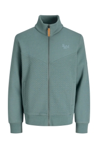 JACK%JONES PREMIUM JPRBLUFRANKIE SWEAT ZIP HIGH NECK seaborne