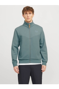 JACK%JONES PREMIUM JPRBLUFRANKIE SWEAT ZIP HIGH NECK seaborne