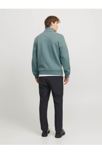 JACK%JONES PREMIUM JPRBLUFRANKIE SWEAT ZIP HIGH NECK seaborne
