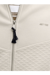 JACK%JONES PREMIUM JPRBLUFRANKIE SWEAT ZIP HIGH NECK moonstruck