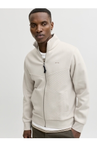 JACK%JONES PREMIUM JPRBLUFRANKIE SWEAT ZIP HIGH NECK moonstruck