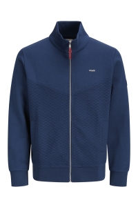 Jack and Jones JPRBLUFRANKIE SWEAT ZIP HIGH NECK insignia blue