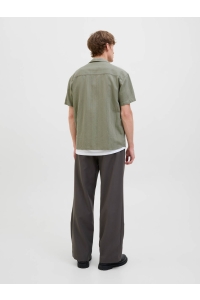 JACK%JONES PREMIUM JPRCCMONTANA DOBBY RESORT S/S SHIRT: dried sage