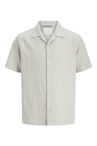 JACK%JONES PREMIUM JPRCCMONTANA DOBBY RESORT S/S SHIRT: silver lining