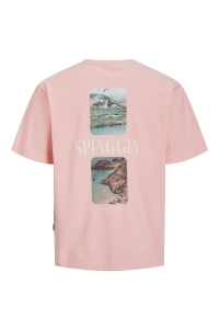 JACK&JONES ORIGINALS JORHYDRA PHOTO TEE SS CREW NECK tickled pink