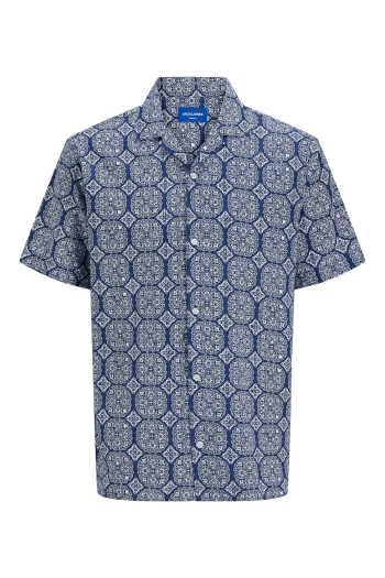 Jack and Jones boys JORSEERSUCKER AOP SHIRT SS JNR