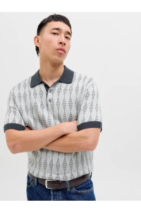 JACK%JONES PREMIUM JPRBLUJUDE KNIT JAQUARD POLO SS blue nights