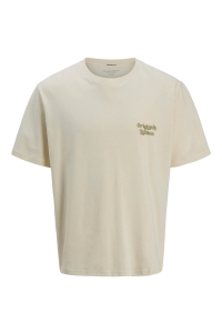 JACK&JONES ORIGINALS JORACAPULCO TYPE TEE SS CREW NECK antique white