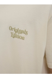 JACK&JONES ORIGINALS JORACAPULCO TYPE TEE SS CREW NECK antique white