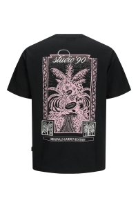 JACK&JONES ORIGINALS JORHYDRA BACK TEE SS CREW NECK SE25 black
