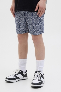 jack en jones boys JPSTJAIDEN SEERSUCKER AOP SHORT MI : ocean cavern/aop