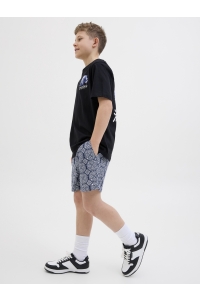 jack en jones boys JPSTJAIDEN SEERSUCKER AOP SHORT MI : ocean cavern/aop