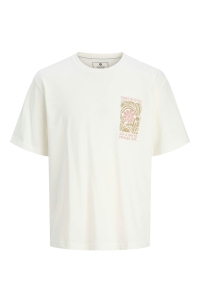 JACK%JONES PREMIUM JPRBLUMAX SS TEE cloud dancer