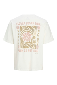 JACK%JONES PREMIUM JPRBLUMAX SS TEE cloud dancer