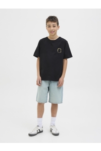 jack en jones boys JORALMERIA WORLD TEE SS CREW NECK J: black