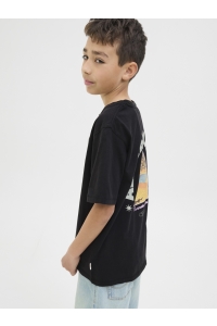 jack en jones boys JORALMERIA WORLD TEE SS CREW NECK J: black