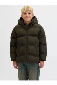 jack en jones boys JJESOHO PUFFER HOOD SN JNR rosin