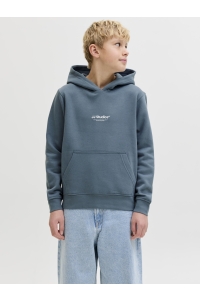 jack en jones boys JJESOHO SWEAT HOOD NOOS JNR blue mirage