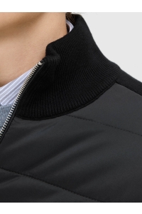 JJEPERFECT KNIT HYBRID CARDIGAN SN black