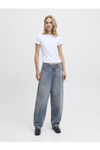 Jack and Jones JXFUJI BARREL MW JEANS R251 DNM NOO: medium blue denim