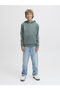 jack en jones boys JJKENJI SWEAT HOOD JNR stormy weather