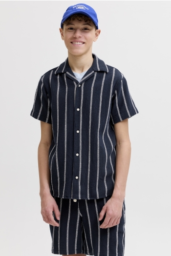 Jack and Jones boys JJECOBA STRIPE RESORT SHIRT SS SN J:
