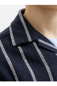 Jack and Jones boys JJECOBA STRIPE RESORT SHIRT SS SN J: sky captain/stripes