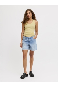 Jack and Jones JXFRIDA SL U-NECK TOP JRS NOOS sunlight