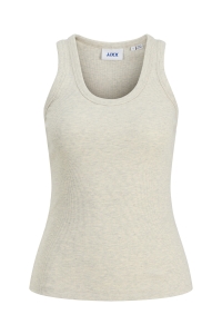 Jack and Jones JXFRIDA SL U-NECK TOP JRS NOOS oatmeal/melange