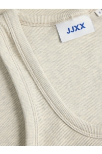 Jack and Jones JXFRIDA SL U-NECK TOP JRS NOOS oatmeal/melange
