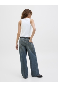 Jack and Jones JXFRIDA SL U-NECK TOP JRS NOOS bright white