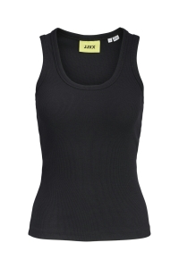Jack and Jones JXFRIDA SL U-NECK TOP JRS NOOS black