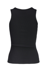 Jack and Jones JXFRIDA SL U-NECK TOP JRS NOOS black