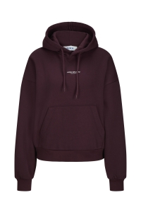 Jack and Jones JXSTUDIO VESTERBRO LS RLX HOOD SWT : winetasting/bright white jjxx st