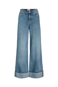 JACK&JONES ORIGINALS JXTOKYO WIDE FOLD HW JEANS R254 DNM: medium blue denim